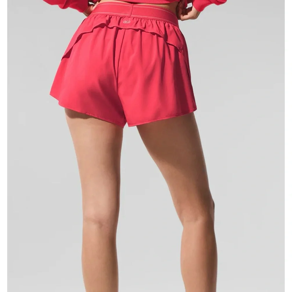 Alo Match Point Short NWT Candy Red - Picture 3 of 6